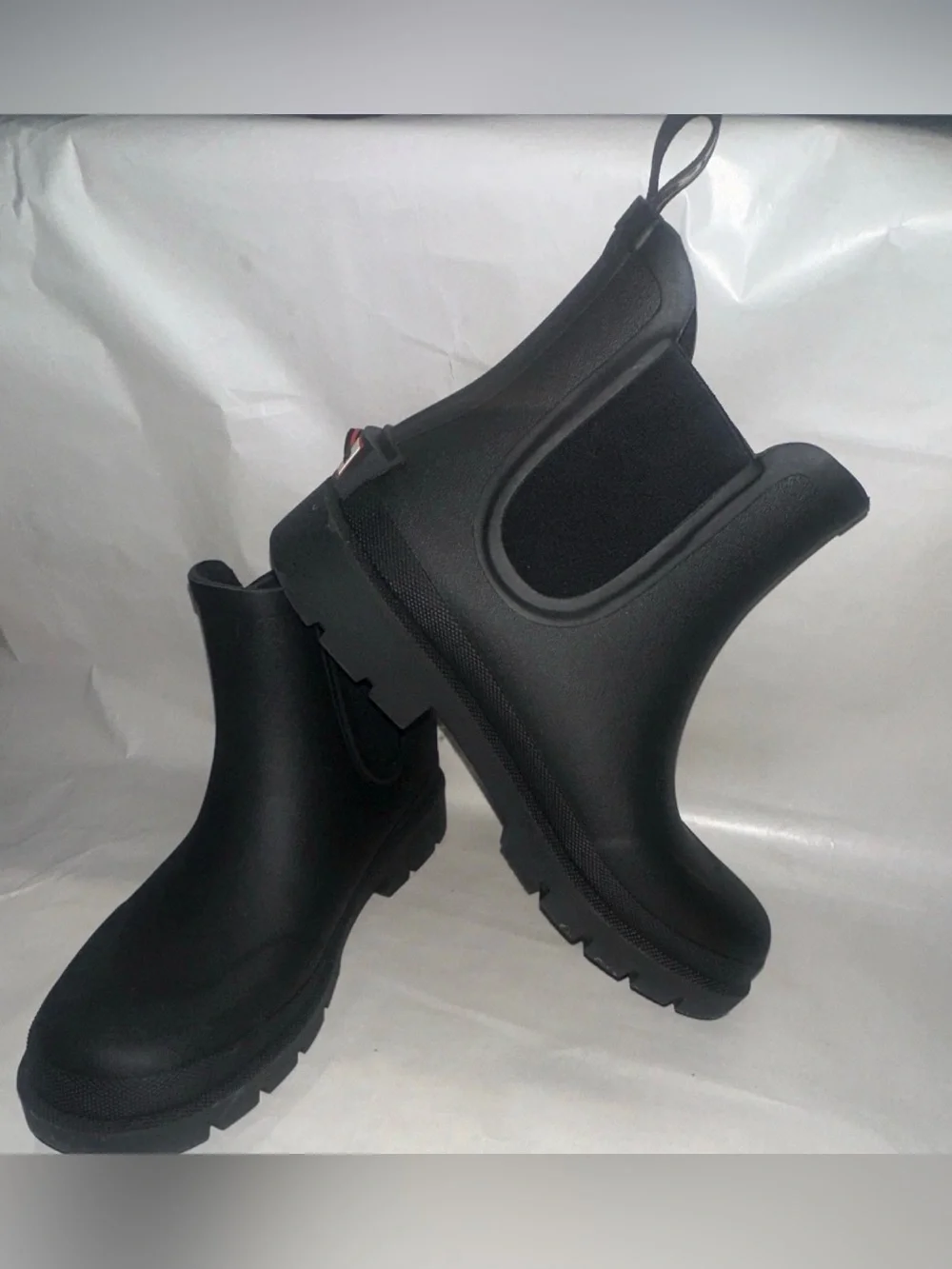 Hunter Men’s Orford Chelsea Rain Boots – Black – Size 8